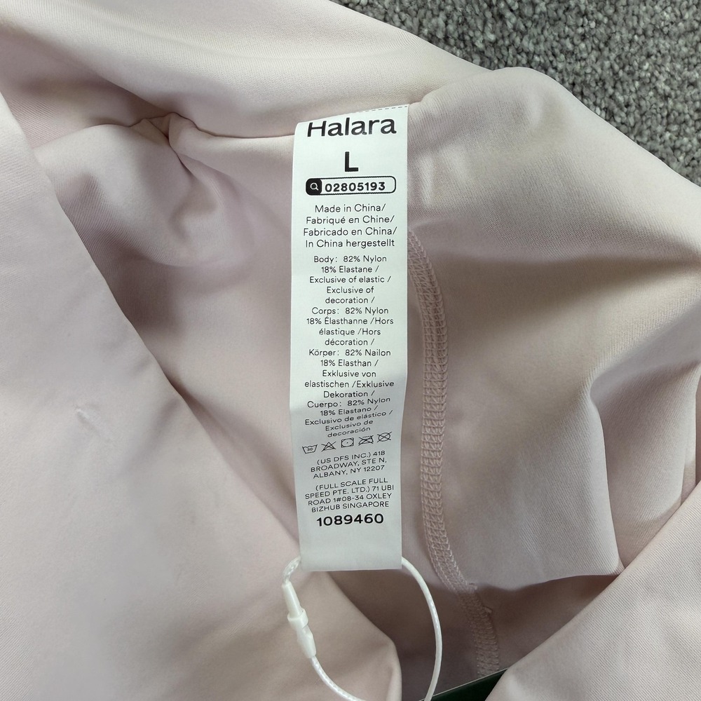 Halara SoftlyZero Airy Shorts Womens Large Pink 6in Lined Athletic Running Gym - Picture 9 of 9